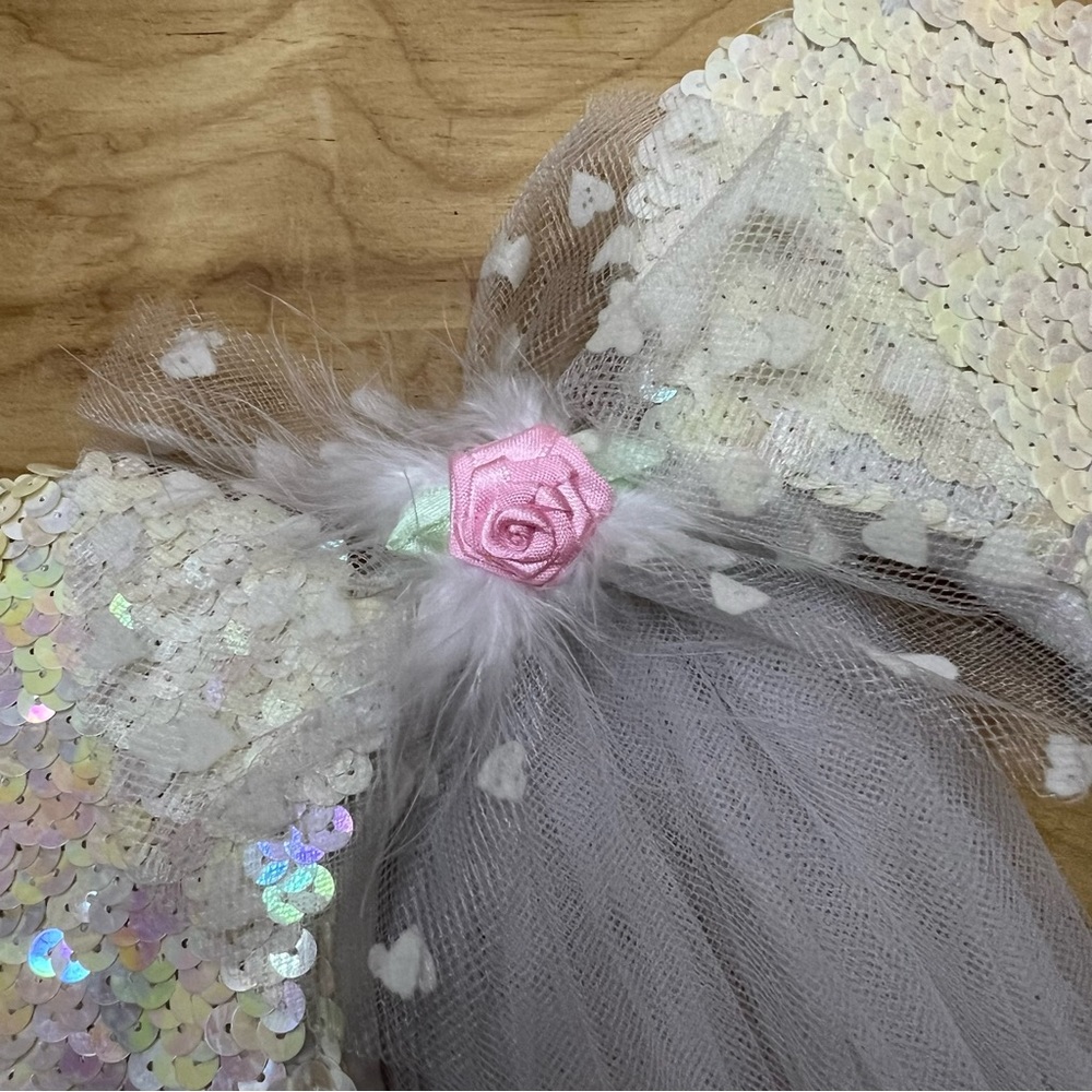 Disney Minnie Mouse Ears Bridal Veil Headband NWOT - Picture 4 of 4